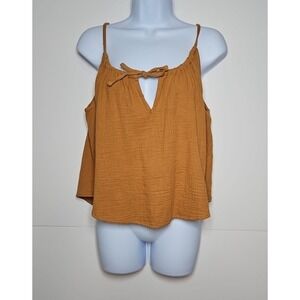 O'Neill Womens Brown Lightweight Adjustable Tank Top Size Large NWT